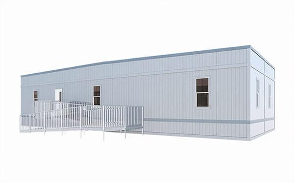 the mobile classroom trailer is designed to be accessible for students with disabilities, with features such as ramps and designated seating areas